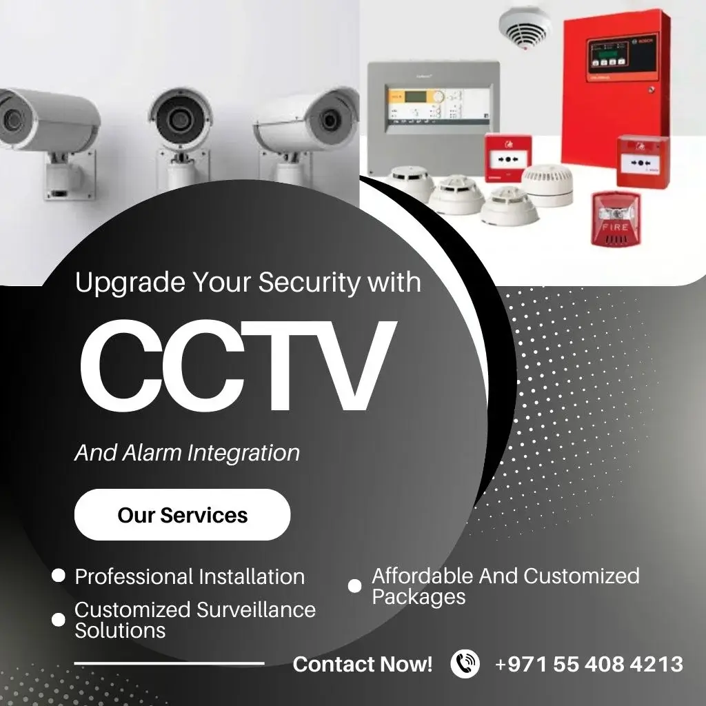 cctv camera and fire alarm integration services(خدمات تكامل كاميرات المراقبة وأجهزة إنذار الحريق) by CCTV Cameras Dubai