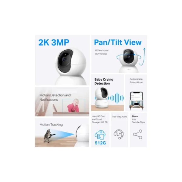 tp-link tapo c210 cctv camera (كاميرا مراقبة تي بي لينك تابو C210))